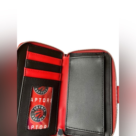Loungefly NBA Toronto Raptors Zip Around Wallet - Picture 6 of 7